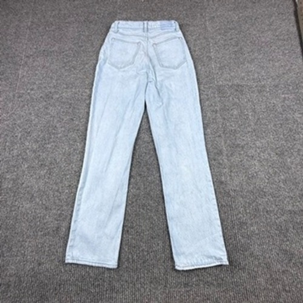 Abercrombie&Fitch Curve Love 90s Straight Ultra High Rise Jean Light Wash 27/4R - Picture 2 of 13
